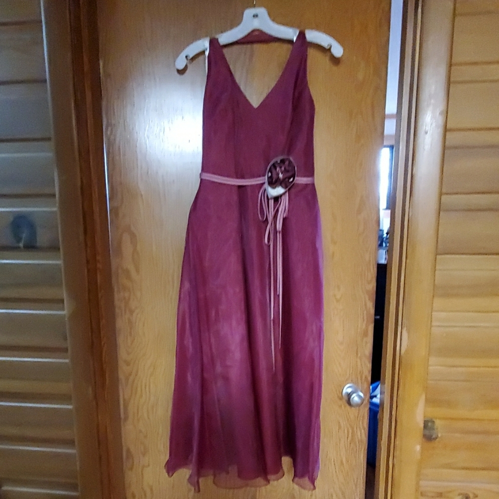Maroon halter dress